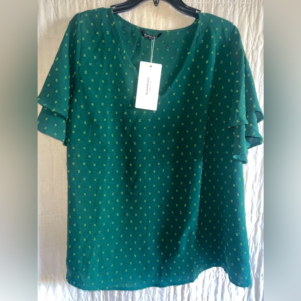 Bloomchic fashion blouse in green